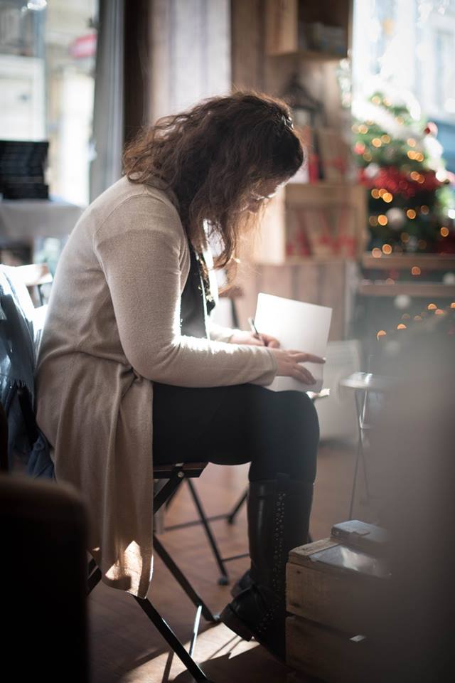 Maëlle en dédicace